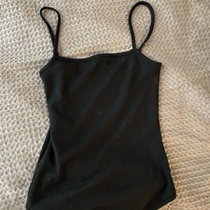 Black skinny strap PLT bodysuit